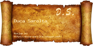 Duca Sarolta névjegykártya