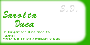sarolta duca business card